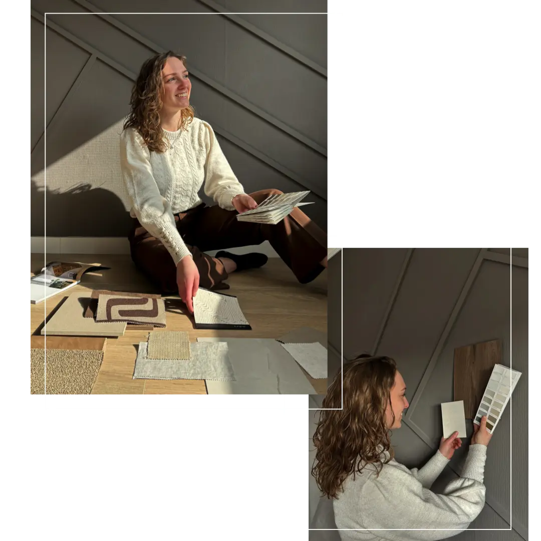Foto van eigenaresse Studio Welmers, i nterieurontwerper in Dronten