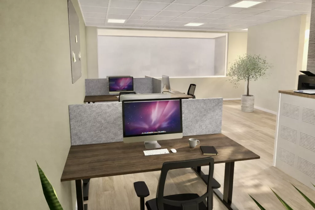 Interieurontwerp voor modern kantoor in Eindhoven met flexplekken en natuurlijke materialen