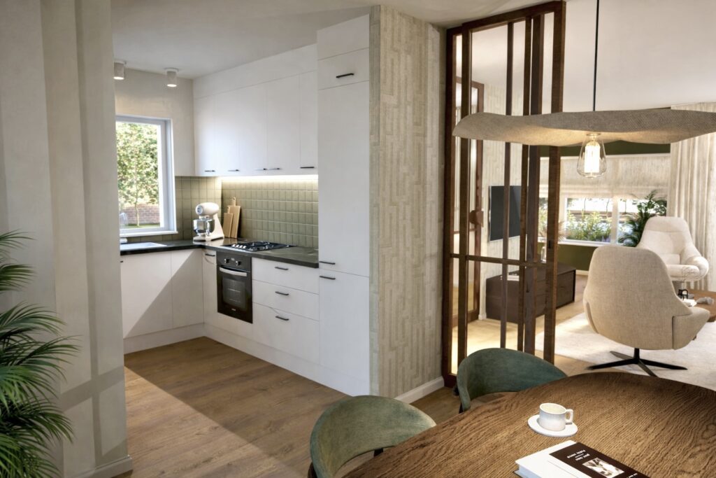 Interieurontwerp keuken woning in Ten Boer